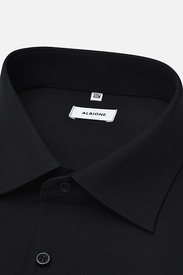 Черная однотонная сорочка