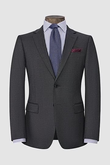 Серый костюм в клетку
