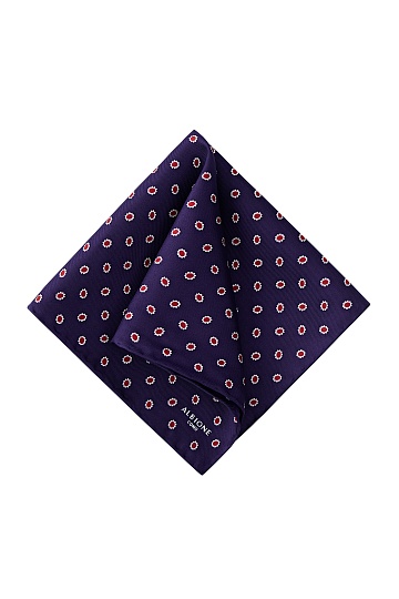 Фиолетово-розовый платок с мелким узором