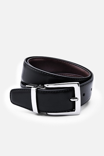 Кожаный ремень черного цвета