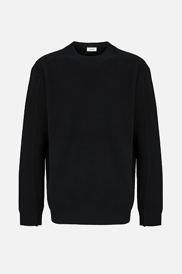 Черный шерстяной джемпер