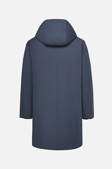 Пуховик синего цвета