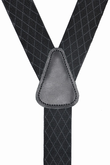 Черные подтяжки в ромб