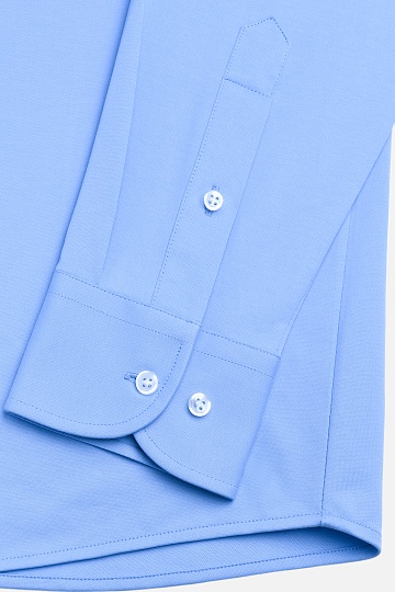 Голубая однотонная сорочка