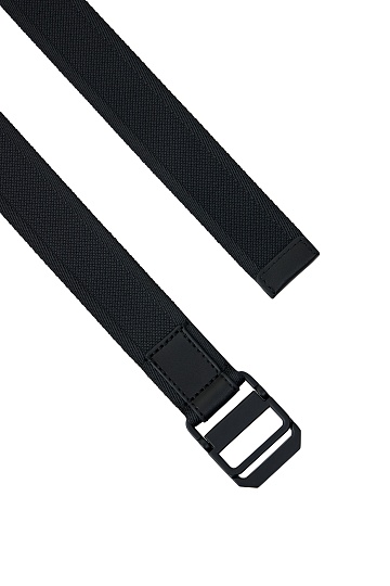 Черный текстурный ремень