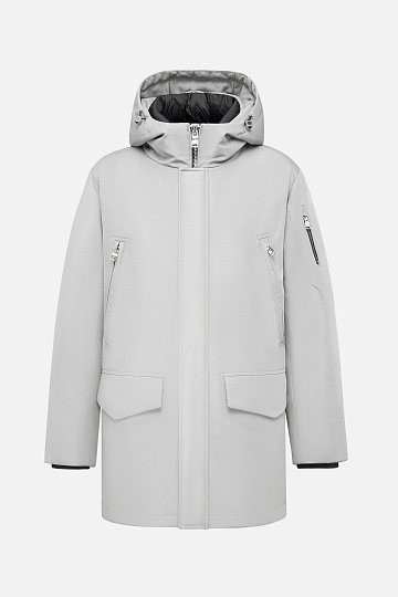 Парка светло-серого цвета