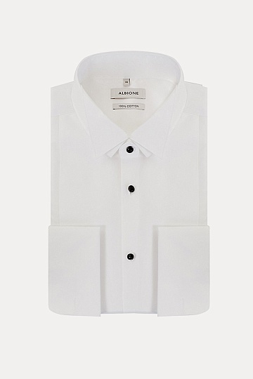 Белая сорочка под бабочку