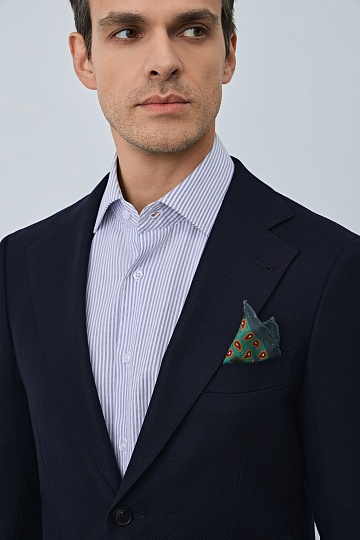 Темно-синий пиджак из шерсти