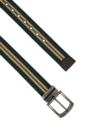 Темно-коричневый ремень с узором