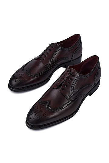 Темно-коричневые броги