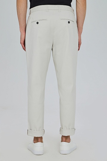 Белые хлопковые брюки