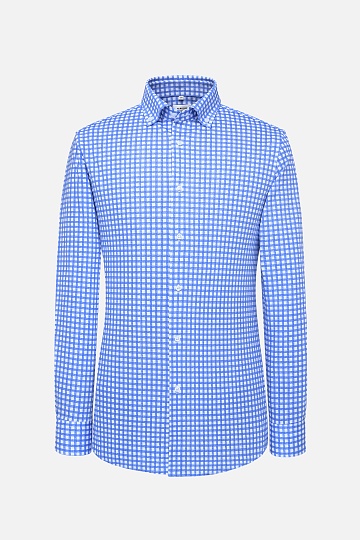 Голубая сорочка в клетку