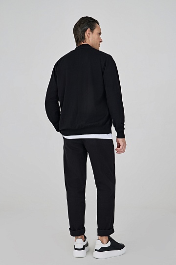 Черные хлопковые брюки