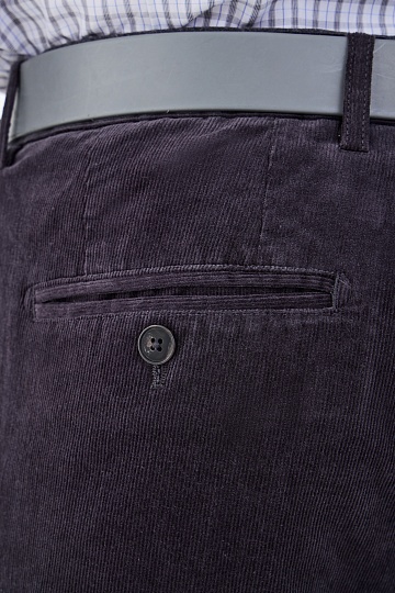 Темно-серые вельветовые брюки чинос