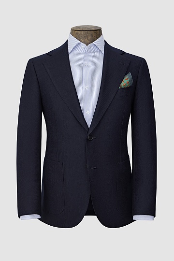 Темно-синий пиджак из шерсти