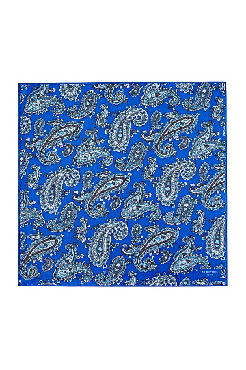 Ярко-синий с узором пейсли