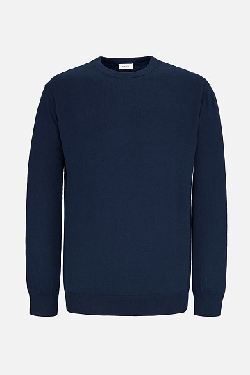 Синий джемпер из хлопка