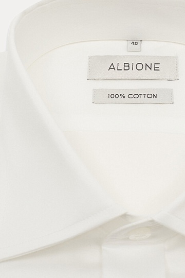 Белая сорочка под запонку