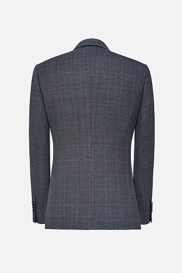 Серый пиджак в клетку