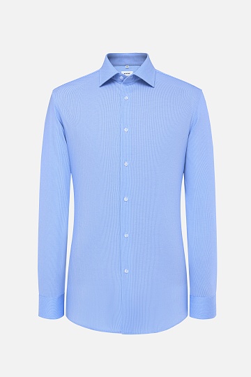 Голубая сорочка в мелкую клетку