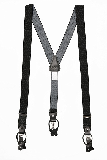 Черные подтяжки в ромб