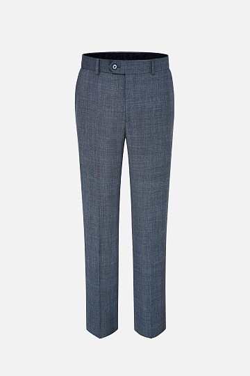 Серые брюки в мелкую клетку