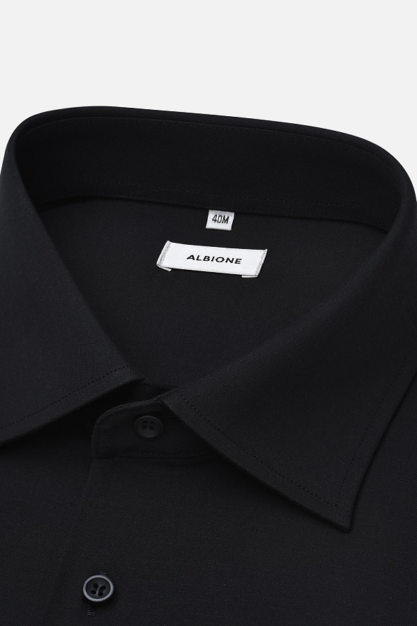 Черная однотонная сорочка