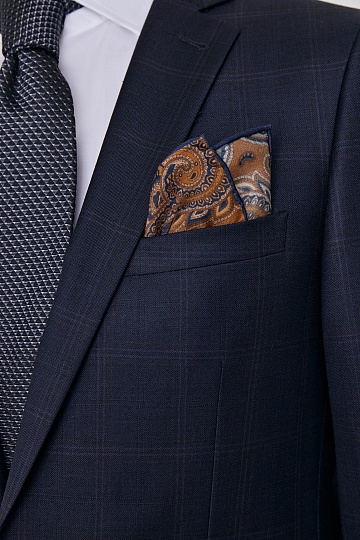 Темно-синий костюм в крупную клетку FREDDY II