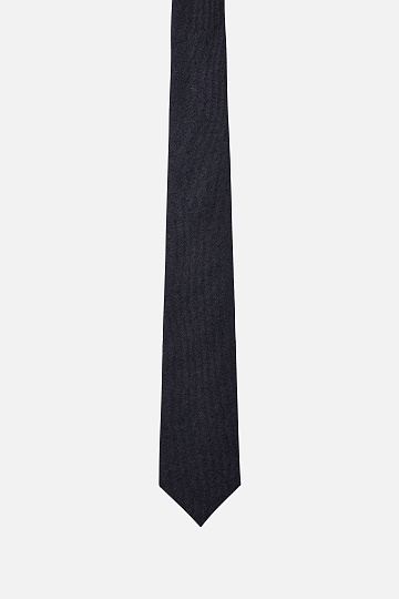 Черный текстурный галстук