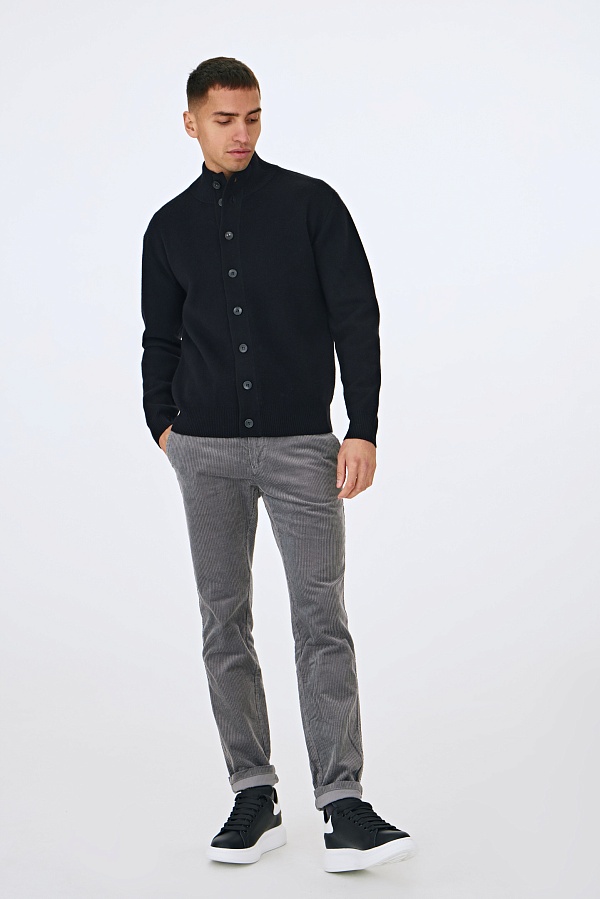 Черный кардиган с добавлением кашемира