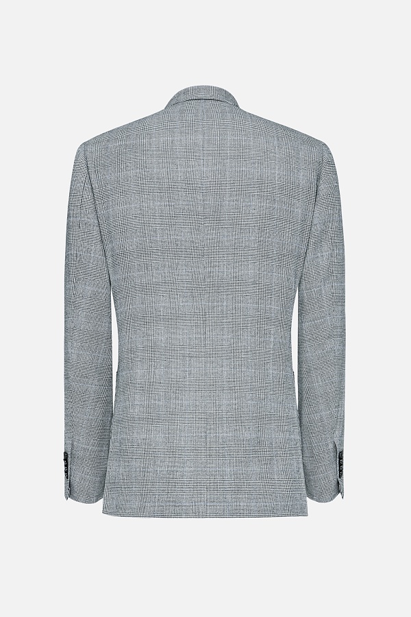 Светло-серый пиджак в клетку