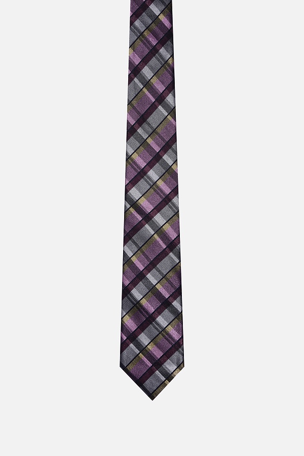 Галстук черного цвета с принтом