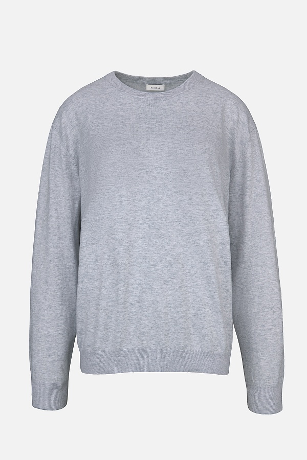 Светло-серый джемпер из хлопка