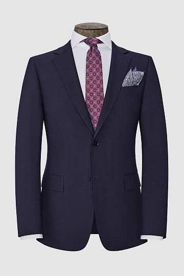 Костюм в темно-фиолетовую клетку