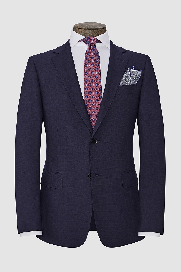 Костюм в темно-фиолетовую клетку