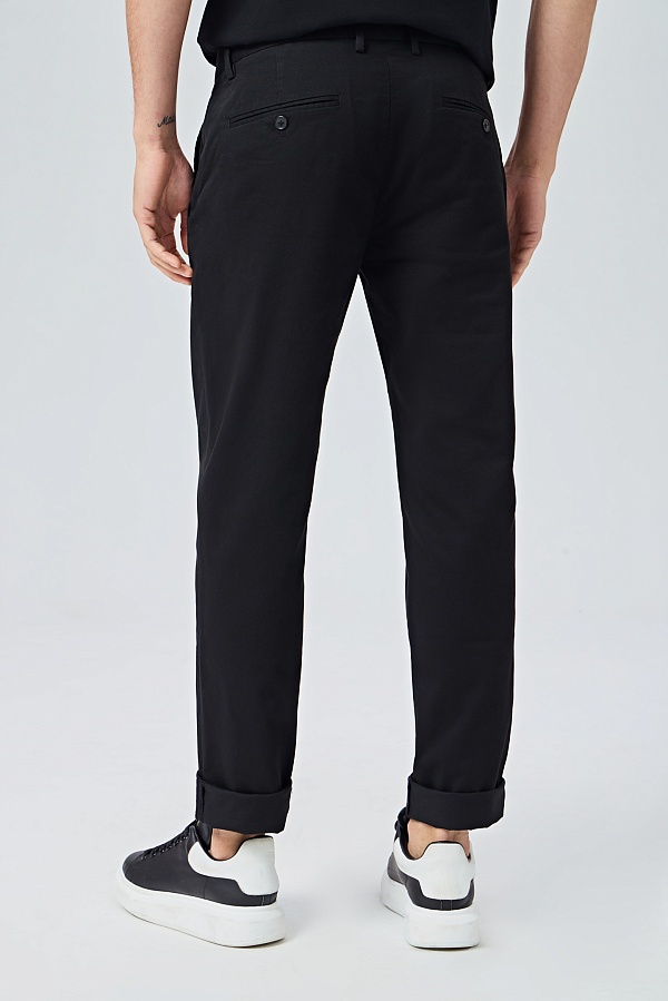 Черные хлопковые брюки