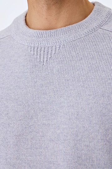 Сиреневый джемпер из шерсти