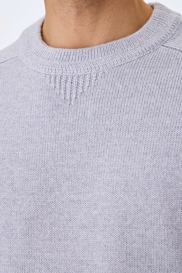 Сиреневый джемпер из шерсти