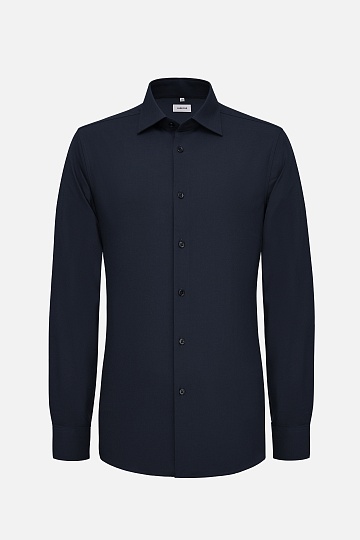 Черная однотонная рубашка