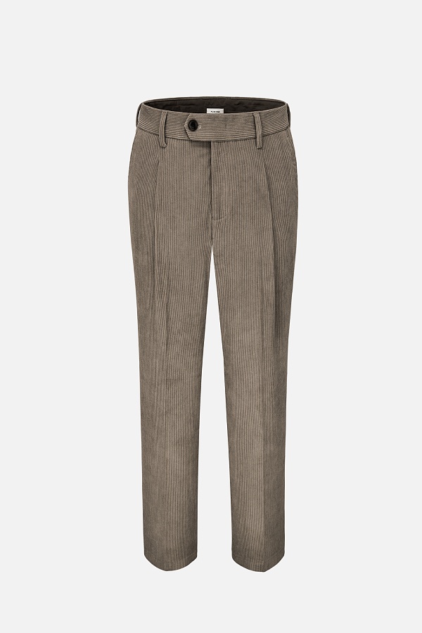 Бежевые вельветовые брюки