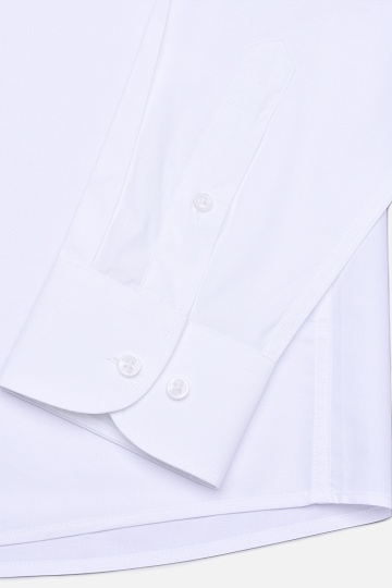 Белая однотонная сорочка button-down