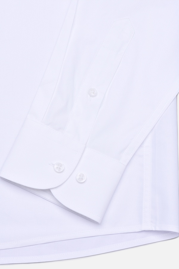 Белая однотонная сорочка button-down