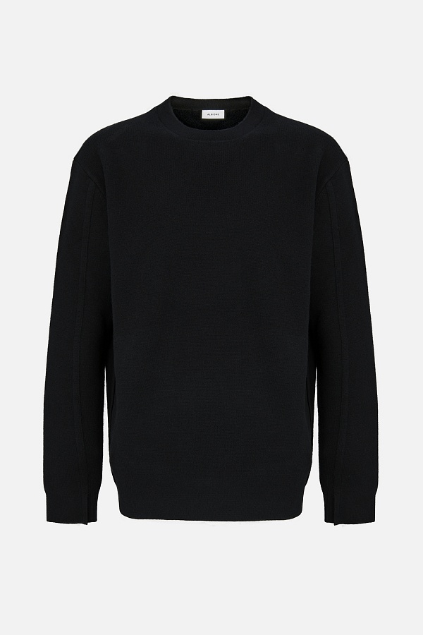 Черный шерстяной джемпер