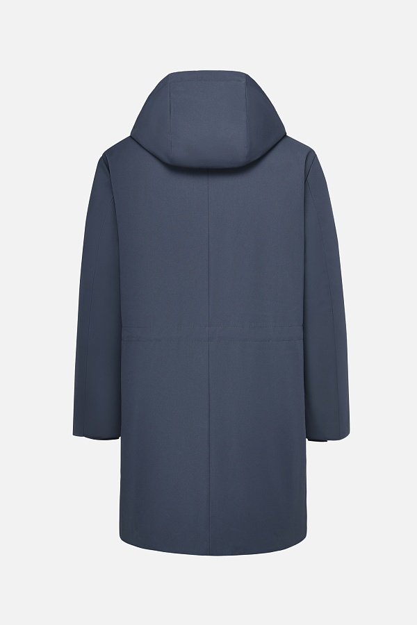 Пуховик синего цвета