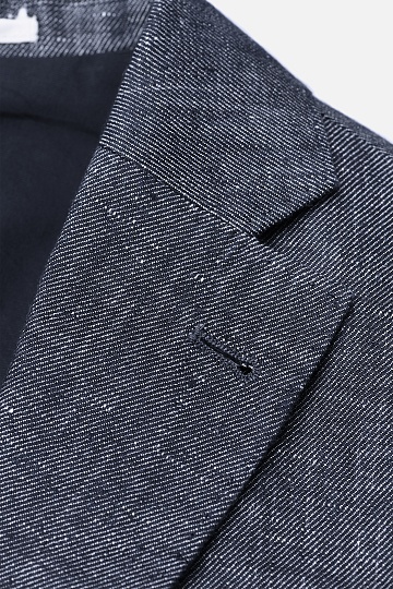 Льняной пиджак серого цвета