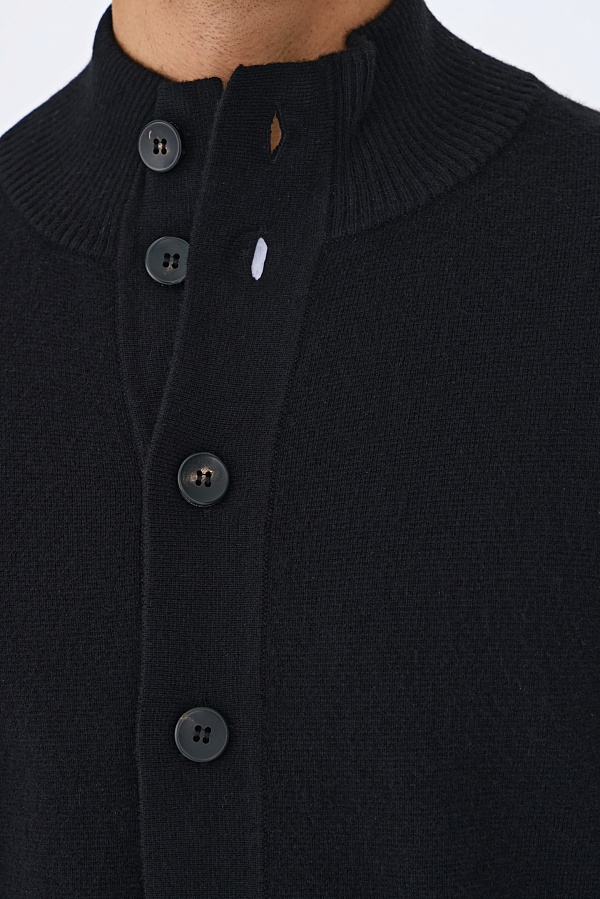 Черный кардиган с добавлением кашемира