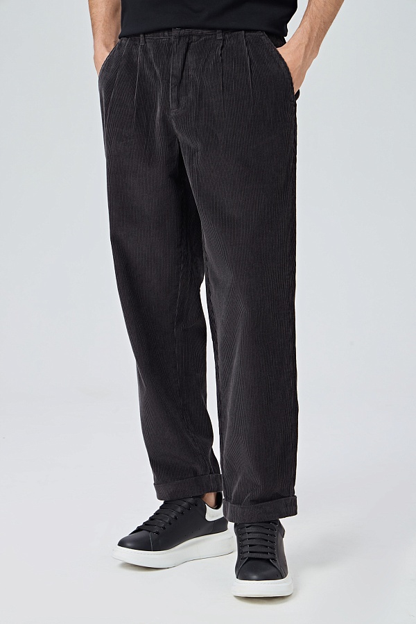 Графитовые вельветовые брюки
