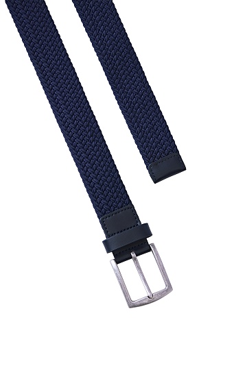 Плетеный темно-синий ремень