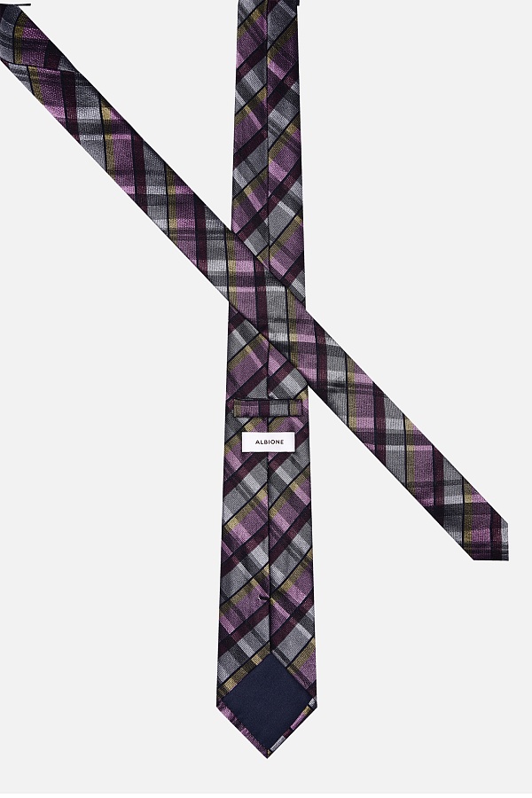 Галстук черного цвета с принтом