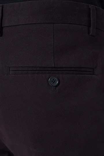 Темно-фиолетовые хлопковые брюки